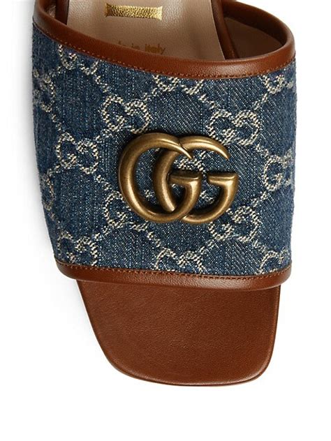 gucci strappy sandals|gucci jolie denim flats sandals.